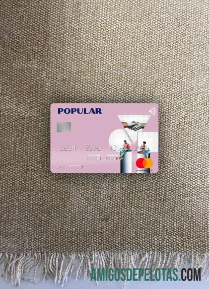 Frente Mastercard do Banco USA Popular, Inc. amostra